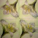 179 Lilies - 3-ply (green)  - Ambiente